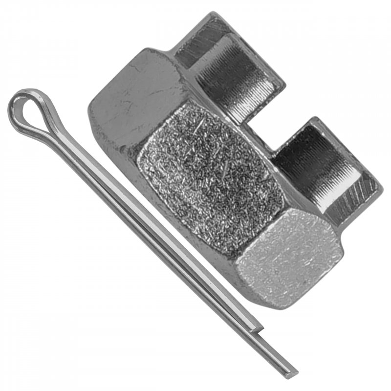 Caltric Front Wheel Castle Nut With Cotter Pin For Kawasaki 42045-020 92015-1765