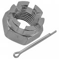 Caltric Front Wheel Castle Nut With Cotter Pin For Kawasaki 42045-020 92015-1765