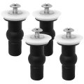 4 Pack Toilet Seat Bolts Kit Hinge Bolt Screws Fixings Expanding Rubber Top Nuts Mount Hardware Repair Parts For 14-16mm Hole 