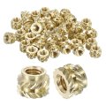 Knurled Insert Nuts 50pcs M4 X 5mm L 7mm Od 3d Printing Brass Female Threadeds Heat Set Insert Embedment 