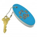 Graphics More Pets Paw Print With Dog Cat Animal Details Floating Keychain Oval Foam Fishing Boat Buoy Key Float