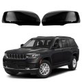 Glossy Black Mirror Cover Replacement For 2022 2023 2024 2025 Jeep Grand Cherokee With Turn Signal Direct Set Of 2 Left And
