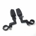 Smt-black Highway Airflow Foot Rest Pegs With 1 2 5 Inch Mounting Bracket Compatible Gl1800 Gl1500 Gl1100 Gl1200 Vt750 Shadow