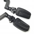 Smt-black Highway Airflow Foot Rest Pegs With 1 2 5 Inch Mounting Bracket Compatible Gl1800 Gl1500 Gl1100 Gl1200 Vt750 Shadow