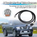 4 Way Flat Trailer Wiring Harness For Nissan Frontier 2005-2022 Xterra Pathfinder Suzuki Equator 2009-2012 Running Signal Light