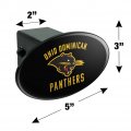 Ohio Dominican University Panthers Logo Oval Tow Hitch Cover Trailer Plug Insert 2