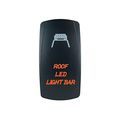 Laser Backlit Orange Rocker Switch Roof Led Light Bar 20a 12v On Off Stv Motorsports 