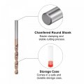 Uxcell Twist Drill Bit 3 8mm Jobber Nanoscale Titanium Coated K35 Tungsten Carbide Straight Shank 60mm Length For Drilling