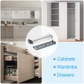 Uxcell 4pcs Push To Open Door Latch Stainless Steel Magnetic Latches For Hidden Cabinets Rv Drawers Kitchen Cupboard Silver