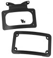 V-factor 13125 Black Curved License Plate Frames For Touring Models 