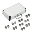 Er32 Collet Set 18 Piece 3 In To 25 32 0 0002 Accuracy Stainless Steel Spring Chuck For Cnc Milling Lathe Tool With Storage Box 