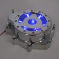 Smt-blue Led Stator Engine Cover See Through Compatible With 06 Yzf-r6s 03-06 Yzf-r6 Chrome B076trq242