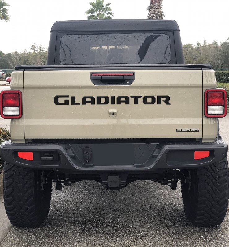 Tailgate Letter Replacement For 2019-2024 Gladiator
