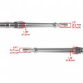 Caltric Rear Wheel Axle Shaft Compatible With Kawasaki 41068-0052