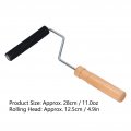 Fiberglass Roller Tool 4 9in Bristle Laminating Bubble With Birch Handle Paddle For Tub Shower Boat Repair