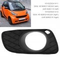 Front Bumper Car Fog Light Cover Vent Grille Frame Assembly For Smart Fortwo Right