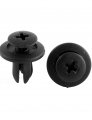 Uxcell 20 Pcs Black Plastic Rivet Clips 6mm X 11mm 16mm