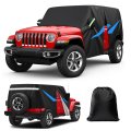 Cartist 420d Cover Fits For Jeep Wrangler Jk Jl 4 Door 2007-2025 2026 All Weather Car Covers Accessories Outdoor Waterproof Uv 