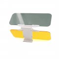 Uxcell Adjustable Anti-glare Sun Visor Flip Down Sunshield Day Night Vision For Car