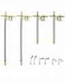 Valve Stem Extension Kit For Cars Rvs Bicycles And More 4pc Stainless Steel 6pc Brass 7 12 Lengths 45a 90a 135a Angles 