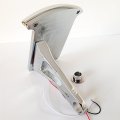 Smt-chrome License Plate Assembly Led Tail Brake Light Compatible With Side Mounted Verticle B00rue53qa