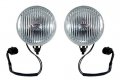 Fog Light Body With Plug And Bracket Pair For Mustang Gt Or Cobra 1987-1993 