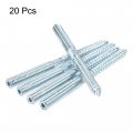 Uxcell M10x50mm Hanger Bolts Double Head Dowel Screw 120mm Length 15pcs