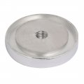 Uxcell 55mm Diameter 10mm Thickness M10 Thread Hollow Aluminum Disc Polished Finish