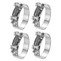 4pcs T-bolt Hose Clamp Working Range 86-91mm 201 Stainless Steel Intake Intercooler Clamps Adjustable Tube For Tubes Pipes 