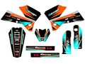 2005-2006 Sx Surge Orange Senge Graphics Base Kit For Ktm 