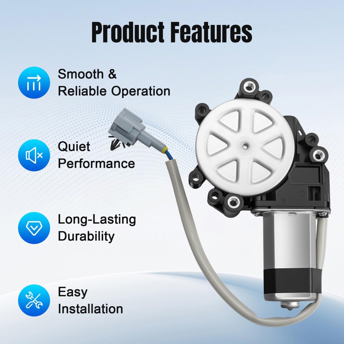 Rear Driver Left Side Power Window Lift Motor For 2005-2011 Nissan Titan 05-11 Armada Maxima 2004 2005 2006 2007 2008 2009 2010