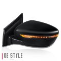 Ni1320283 Factory Style Driver Left Side Mirror Manual Folding Power Adjust Turn Signal Compatible With Murano 15-16 Paint To