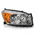 Factory Style Halogen Headlight Headlamp For 2006-2008 Toyota Rav4 Chrome Housing Clear Lens Right Passenger Side Only 