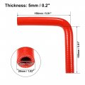 X Autohaux 16mm 0 63 Id 90 Degree Elbow Silicone Reducer Hose Pipe Bend Turbo Water Intercooler Red