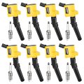 Micro Set Of 8 Curved Boot Yellow Ignition Coil Pack Dg5 8 Iridium Spark Plugs Sp479 Ford F150 F250 Crown Victoria Expedition 
