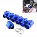 Water Temp Car Joint Pipe Universal Blue Aluminum Alloy Anodizing Treatment Temperature