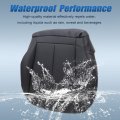Secos Black Front Driver Passenger Side Bottom Top Lean Back Replacement Perforated Leather Seat Covers For Mercedes Benz E63