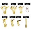 Picture Hangers Hilitchi 140-pcs Professional Duty Frame Photo Hanging Assortment Kit Holds 5-100 Lbs 