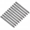 Uxcell 10 Pcs 6mm Ph2 Magnetic Phillips Screwdriver Bits 1 4 Inch Hex Shank 3-inch Length S2 Power Tool