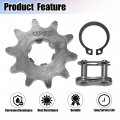 Uxcell 1 Set 420 10t 17mm Motorcycle Front Engine Sprocket For 50cc 70cc 90cc 110cc 125cc Dirt Pit Bike Mini Atv