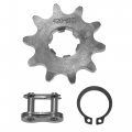 Uxcell 1 Set 420 10t 17mm Motorcycle Front Engine Sprocket For 50cc 70cc 90cc 110cc 125cc Dirt Pit Bike Mini Atv