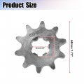 Uxcell 1 Set 420 10t 17mm Motorcycle Front Engine Sprocket For 50cc 70cc 90cc 110cc 125cc Dirt Pit Bike Mini Atv