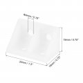 Uxcell 50pcs 90 Degree Plastic Corner Braces 33x19x19mm Nylon Shelf Right Angle Brackets With Screws For Cabinets Cupboards