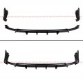 Gt Style Matte Black Rear Diffuser Underbody Spoiler With Corner Extensions Compatible For 2022 2023 Honda Civic Ex Lx Si
