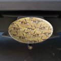 African Plains Gazelle Herd Grazing Pattern Oval Tow Trailer Hitch Cover Plug Insert
