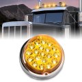 Turn Signal Light Lamp Yellow Lens Warm White Led Watermelon Marker W Base 19 Universal 