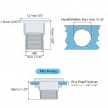Uxcell M6 Half Hex Body Rivet Nuts 60pcs 304 Stainless Steel Flat Head Threaded Insert For Metal Plastic