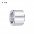 Uxcell 5pcs Aluminum Spacer 1 2 Bore X 3 4 Od Length Screw Standoff Bushing Plain Finish Round Metal For Id Screws Bolts And