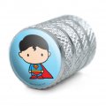 Superman Cute Chibi Character Tire Rim Wheel Aluminum Valve Stem Caps