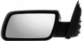 Kool Vue Mirror For 2009-2012 Ford Flex Driver Side Manual Folding Heated With Memory Chrome Puddle Light Power Glass Black 